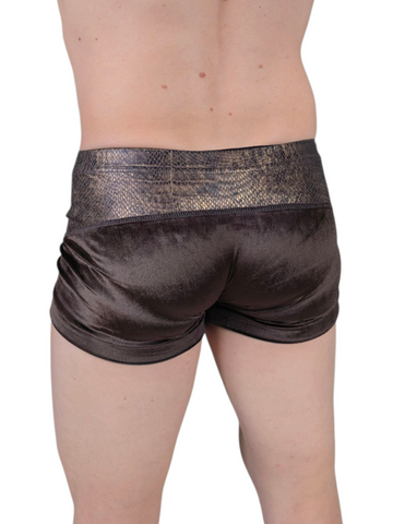 Midnight Cobra – Luxury Men’s Pole Dance Shorts