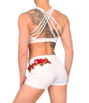 Floral Pole Dance Competition Outfit