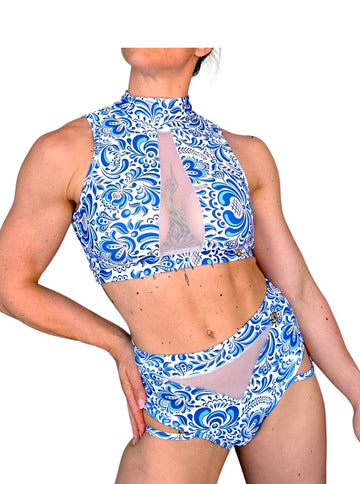 Melitta Pole Dance Set – Matyó-Inspired Elegance with Performance Support