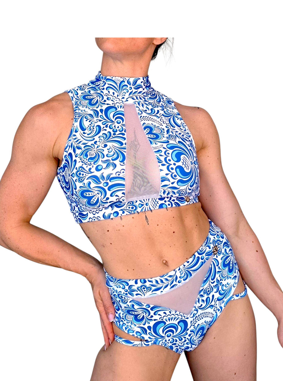 Melitta Pole Dance Set – Matyó-Inspired Elegance with Performance Support